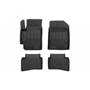 image-41-Specific rubber mats suitable for Kia Stonic, Rio after 2017, 4-piece set, black color, with 24-month warranty from Frogum 3D ProLine series.