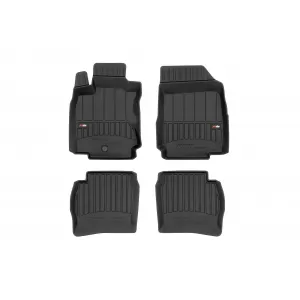 image-46-Specific rubber mats suitable for Nissan Note 2006-2012, 4-piece set, black color, with 24-month warranty from Frogum 3D ProLine series.