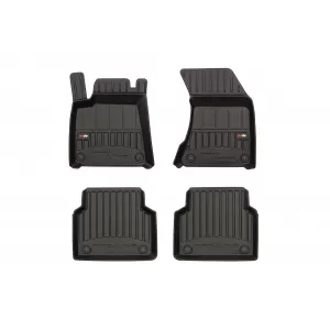 image-51-Specific rubber mats suitable for Audi A8 D4 short wheelbase 2009-2017, 4-piece set, black color, with 24-month warranty