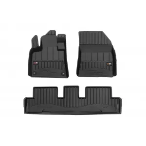 image-54-Specific rubber mats from Frogum 3D ProLine series suitable for Citroen C4 Picasso after 2013, C4 Spacetourer after 2018, 3-piece set, black color, with 24-month warranty