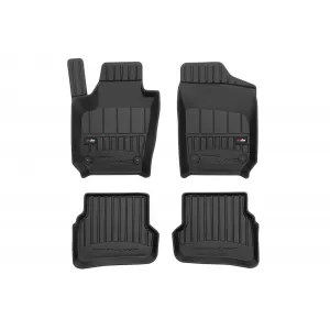 image-63-Specific rubber mats from Frogum 3D ProLine series suitable for Volkswagen Polo, Seat Ibiza IV 2008-2017, Skoda Fabia 2014-2022, 4-piece set, black color, with 24-month warranty