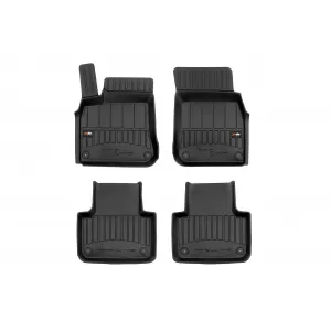 image-65-Specific rubber mats suitable for Volkswagen Touareg after 2018, 4-piece set, black color, with 24-month warranty