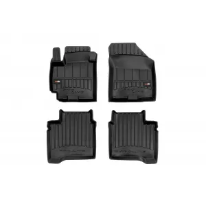 image-66-Specific rubber mats suitable for Suzuki Baleno after 2015, 4-piece set, black color, with 24-month warranty