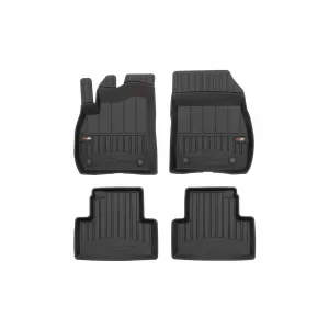 image-69-Specific rubber mats suitable for Opel Zafira C 2012-2019, 4-piece set, black color, with 24-month warranty from Frogum 3D ProLine series.