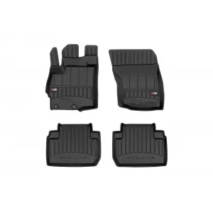 image-70-Specific rubber mats suitable for Mitsubishi Outlander 2012-2021, 4-piece set, black color, with 24-month warranty