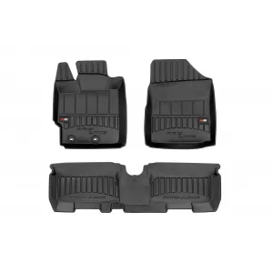 Mănuși de cauciuc specifice potrivite pentru Toyota Yaris 2005-2011, set de 3 piese, culoare neagră, cu garanție de 24 de luni-image-6221536