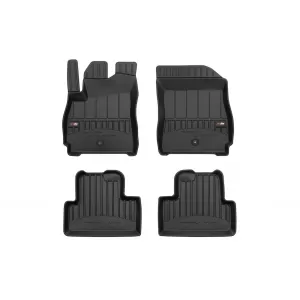 image-4-Specific rubber mats suitable for Chevrolet Orlando 2010-2018, 4-piece set, black color, with 24-month warranty from Frogum 3D ProLine series.