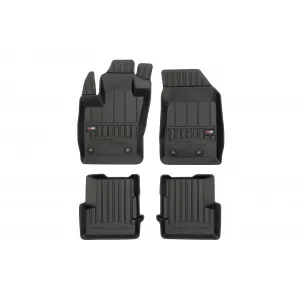 image-5-Specific rubber mats suitable for Jeep Renegade, Fiat 500X after 2014, 4-piece set, black color, with 24-month warranty from Frogum 3D ProLine series.