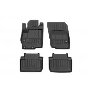 image-6-Specific rubber mats suitable for Mitsubishi Eclipse Cross after 2018, 4-piece set, black color, with 24-month warranty