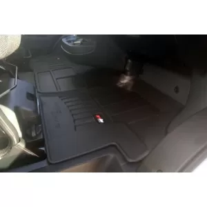 Covor de cauciuc specific, potrivit pentru Citroen Jumper, Fiat Ducato, Peugeot Boxer 2006-2014, după 2014, set dintr-o bucată, culoare neagră, cu garanție de 24 de luni-image-6221643