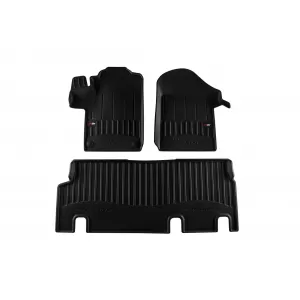 image-14-Specific rubber mats suitable for Mercedes Vito W447 after 2014, 3-piece set, black color, with 24-month warranty