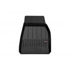 Tappetini in gomma specifici adatti per Tesla Model X dopo il 2015 per la versione a 6 posti, set da 3 pezzi, colore nero, con garanzia di 24 mesi-image-6221686