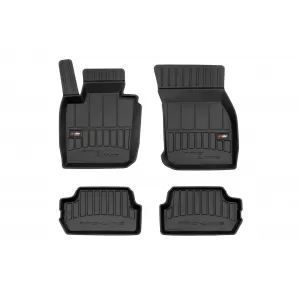 image-18-Specific rubber mats suitable for Mini Cooper S after 2014, 4-piece set, black color, with 24-month warranty