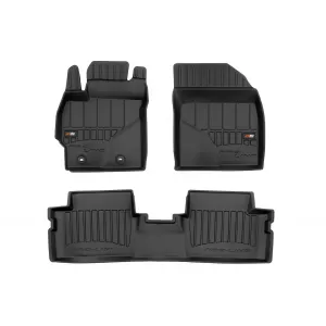 image-22-Specific rubber mats suitable for Frogum 3D ProLine series for Toyota Auris, Corolla X E140/E150 2006-2013, 3-piece set, black color, with 24-month warranty