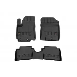 image-29-Specific rubber mats suitable for Hyundai i20 2008-2014, 3-piece set, black color, with 24-month warranty from Frogum 3D ProLine series.