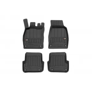 image-36-Specific rubber mats suitable for Audi A6 C6 2006-2011, 4-piece set, black color, with 24-month warranty