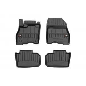image-38-Specific rubber mats suitable for Nissan Leaf after 2017, 4-piece set, black color, with 24-month warranty