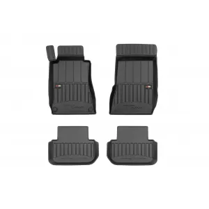 image-42-Specific rubber mats suitable for Mercedes CLK C209 2002-2009, 4-piece set, black color, with 24-month warranty