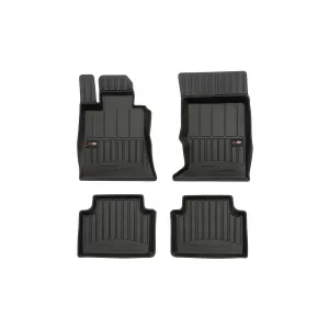image-43-Specific rubber mats suitable for Alfa Romeo Giulia 4x4 after 2016, 4-piece set, black color, with 24-month warranty