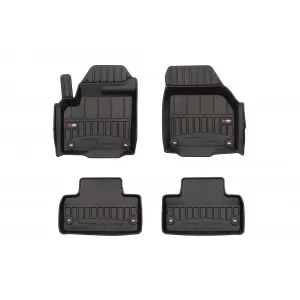 image-44-Specific rubber mats suitable for Range Rover Evoque 2011-2018, 4-piece set, black color, with 24-month warranty