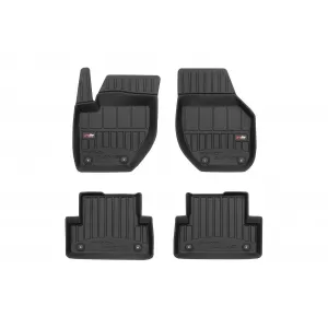 image-52-Specific rubber mats suitable for Volvo V40 2012-2019, 4-piece set, black color, with 24-month warranty from Frogum 3D ProLine series.