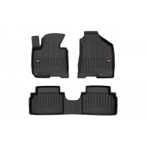 image-61-Specific rubber mats suitable for Hyundai iX35, Tucson 2009-2015, 3-piece set, black color, with 24-month warranty