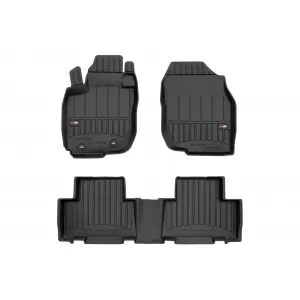 image-62-Specific rubber mats suitable for Toyota Rav4 2005-2012, 4-piece set, black color, with 24-month warranty