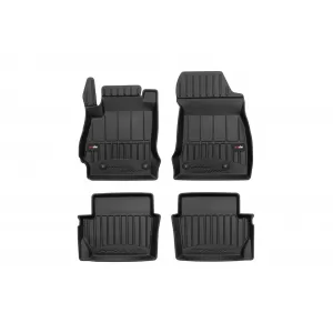 image-70-Specific rubber mats suitable for Mazda 2 2007-2014, 4-piece set, black color, with 24-month warranty from Frogum 3D ProLine series.