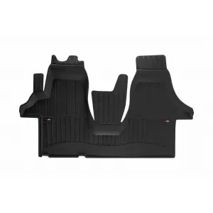 image-75-Specific rubber mat suitable for Volkswagen T5 2003-2015, 1-piece set, black color, with 24-month warranty from Frogum 3D ProLine series.