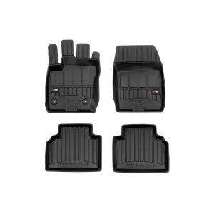image-77-Specific rubber mats suitable for Ford Tourneo Courier after 2014, 4-piece set, black color, with 24-month warranty