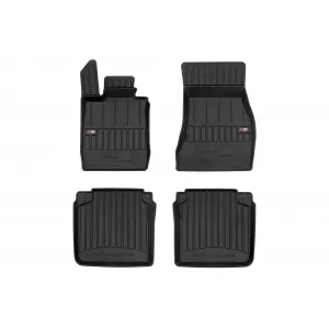 image-1-Specific rubber mats suitable for BMW 7 Series G12 after 2015, 4-piece set, black color, with 24-month warranty