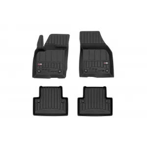 image-3-Specific rubber mats suitable for Volvo V50 2004-2012, 4-piece set, black color, with 24-month warranty from Frogum 3D ProLine series.