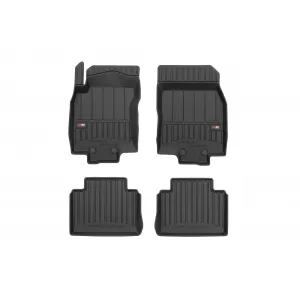 image-14-Specific rubber mats suitable for Nissan X-Trail 2017-2021, 4-piece set, black color, with 24-month warranty from Frogum 3D ProLine series.