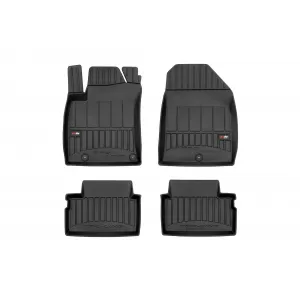 image-15-Specific rubber mats suitable for Hyundai i30 hatchback, Fastback after 2016, 4-piece set, black color, with 24-month warranty