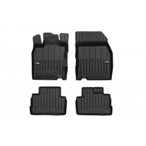 image-16-Specific rubber mats suitable for Nissan Qashqai 2013-2021, 4-piece set, black color, with 24-month warranty from Frogum 3D ProLine series.