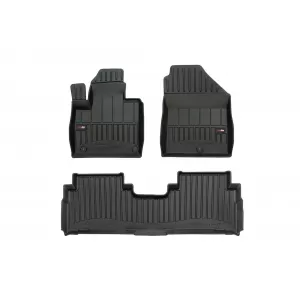image-26-Specific rubber mats suitable for Kia Sorento 2015-2020 from Frogum 3D ProLine series, 3-piece set, black color, with 24-month warranty