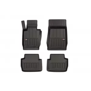 image-28-Specific rubber mats suitable for BMW 3 Series E46 xDrive 1998-2005, 4-piece set, black color, with 24-month warranty