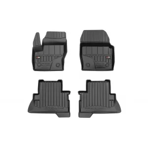 image-29-Specific rubber mats suitable for Ford Kuga 2013-2019, 4-piece set, black color, with 24-month warranty from Frogum 3D ProLine series.