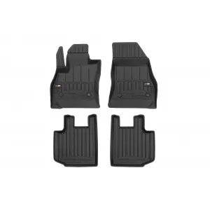 image-36-Specific rubber mats suitable for Fiat 500L after 2012, 4-piece set, black color, with 24-month warranty