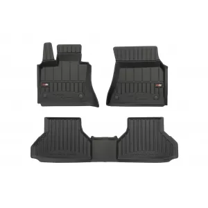 image-44-Specific rubber mats suitable for BMW X6 E71 2008-2014, 3-piece set, black color, with 24-month warranty