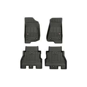 image-45-Specific rubber mats suitable for Jeep Wrangler JL, Rubicon after 2017, 4-door version, 4 pieces, black color, with 24-month warranty