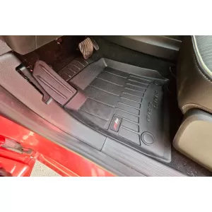 Mănuși de cauciuc specifice potrivite pentru seria Frogum 3D ProLine pentru Renault Clio după 2019, Mitsubishi Colt hatchback după 2023, set de 4 piese, culoare neagră, cu garanție de 24 de luni-image-6222244