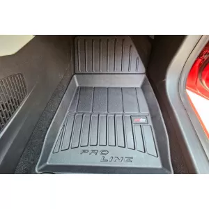 Mănuși de cauciuc specifice potrivite pentru seria Frogum 3D ProLine pentru Renault Clio după 2019, Mitsubishi Colt hatchback după 2023, set de 4 piese, culoare neagră, cu garanție de 24 de luni-image-6222245