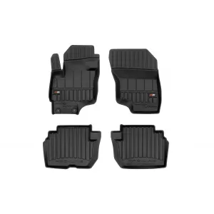 image-50-Specific rubber mats suitable for Mitsubishi Outlander hybrid 2014-2019, 4-piece set, black color, with 24-month warranty
