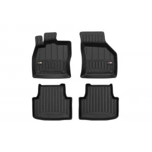 image-54-Specific rubber mats suitable for Seat Leon after 2020, 4-piece set, black color, with 24-month warranty