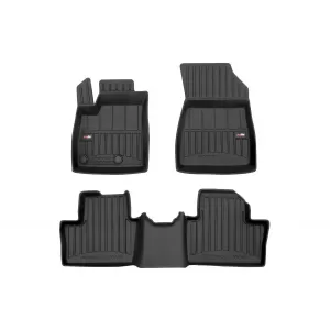 image-58-Specific rubber mats suitable for Renault Austral Mild Hybrid after 2022, 3-piece set, black color, with 24-month warranty