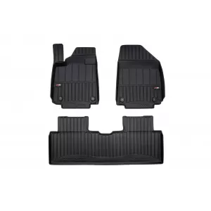 image-62-Specific rubber mats suitable for Hyundai Ioniq 6 sedan after 2022, 3-piece set, black color, with 24-month warranty
