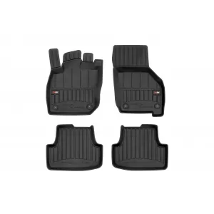 image-66-Specific rubber mats suitable for Volkswagen Golf VIII Hybrid after 2020, 4-piece set, black color, with 24-month warranty