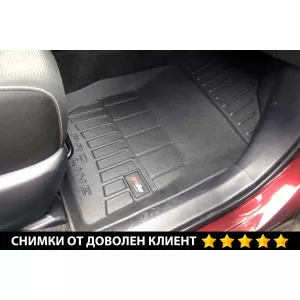 Mochete din cauciuc specifice, potrivite pentru Toyota Rav4 2013-2019, set de 3 piese, culoare neagră, cu garanție de 24 de luni din seria Frogum 3D ProLine.-image-6222383