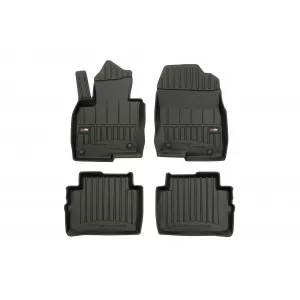 image-72-Specific rubber mats suitable for Mazda CX-5 after 2017, 4-piece set, black color, with 24-month warranty